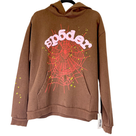 Sp5der Web Hoodie 'Brown' | XL