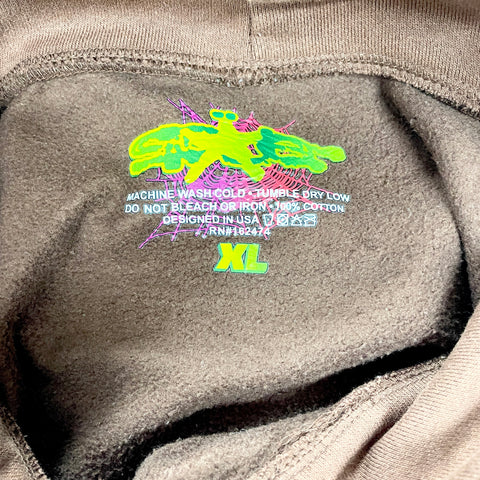 Sp5der Web Hoodie 'Brown' | XL