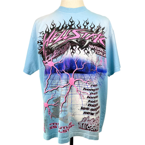 Hellstar Neuron T-Shirt 'Light Blue' | XL