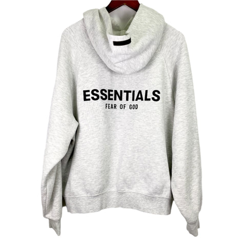 Fear of God Essentials Relaxed Hoodie 'Light Oatmeal' | MED