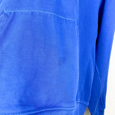 Helmut Lang Embroidered Logo Hoodie 'Blue'