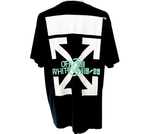 Off-White Waterfall Short Sleeve Over Tee 'Black / Multicolor' | SM