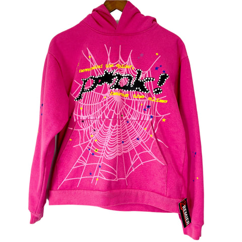 Sp5der P*nk V2 Hoodie 'Pink' | SM