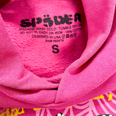 Sp5der P*nk V2 Hoodie 'Pink' | SM
