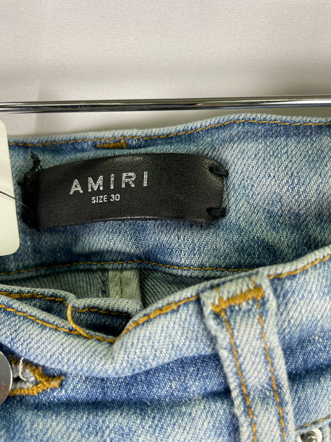 Amiri Jeans 'Bandana Flame Light faded Denim' | US M 30