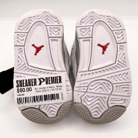 Air Jordan 4 Retro 'White Oreo (2021)' | US TD 4C
