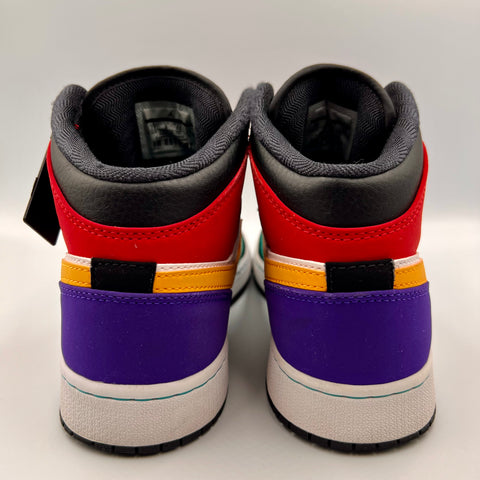 Air Jordan 1 Mid GS 'Bred Multi-Color (2019)' | US GS 7Y