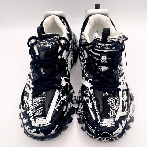 Balenciaga Track Graffiti 'Black White' | EU M 45 / US M 12
