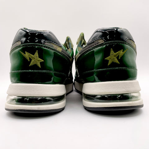 A Bathung Ape Bape Road Sta 'Patent Leather Green (2022)' | US M 12