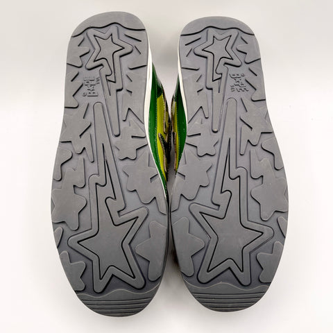 A Bathung Ape Bape Road Sta 'Patent Leather Green (2022)' | US M 12