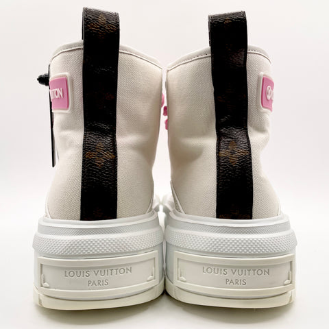 Louis Vuitton High-Top Platform Sneaker 'Pink Monogram Badge' | EU 38 / US W 8.5