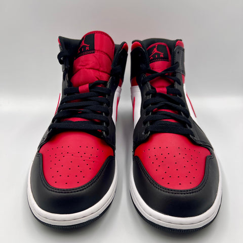 Air Jordan 1 Mid 'White Black Red (2022)'  | US M 11