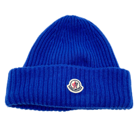 Moncler Wool Beanie 'Electric Blue' | US M One Size