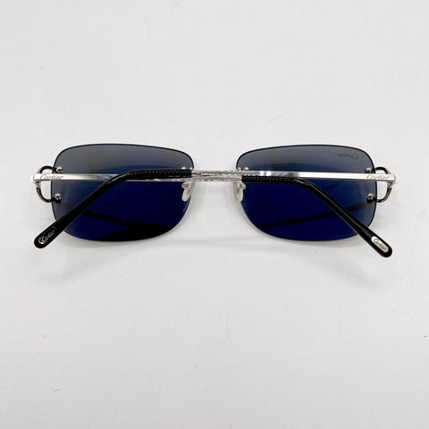 Cartier Drill Mount Sunglasses 'Black Silver' | US M One Size