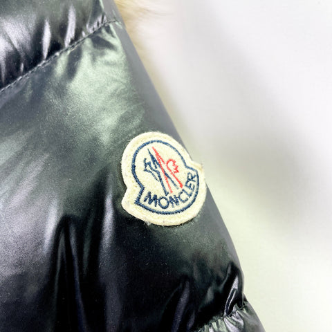 Moncler Parnaiba Down Jacket with Fur Hood 'Black (Women)' | US W Medium (Size 2)
