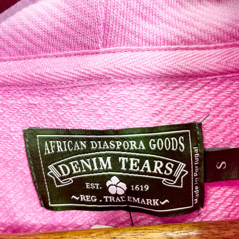 Denim Tears The Cotton Wreath Sweat Hoodie 'Pink' | US M Small