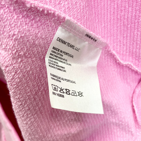 Denim Tears The Cotton Wreath Sweat Hoodie 'Pink' | US M Small