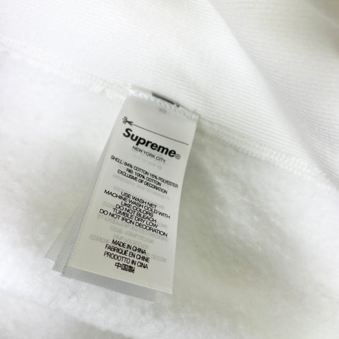Supreme Washed Box Logo Crewneck 'White' | US M Medium