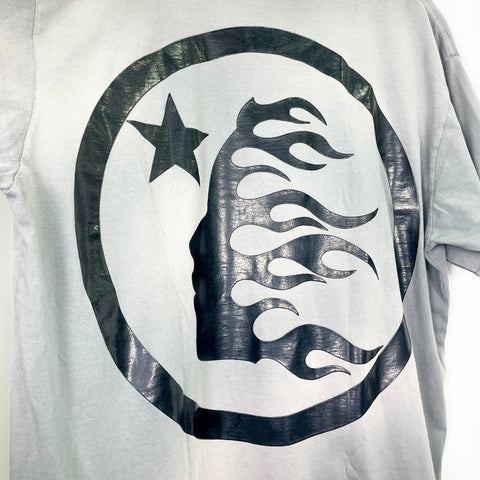Hellstar Sport Core Logo Gel Tee 'Grey' | US M X-Large