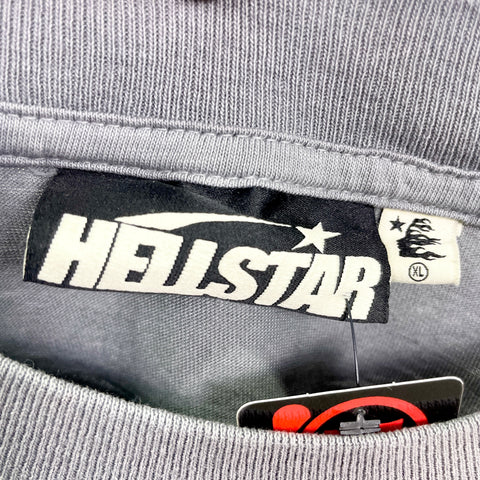 Hellstar Sport Core Logo Gel Tee 'Grey' | US M X-Large