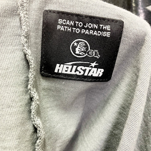 Hellstar Sport Core Logo Gel Tee 'Grey' | US M X-Large