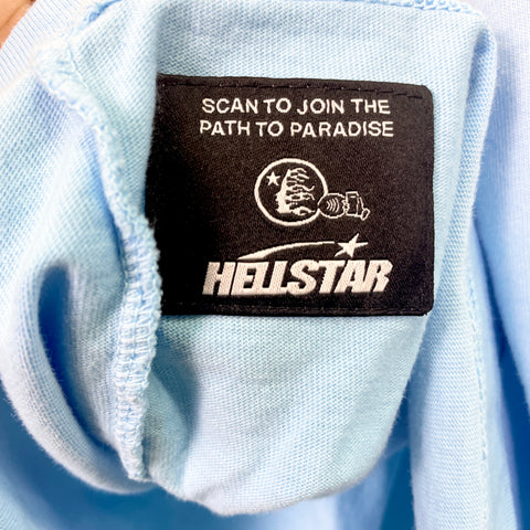 Hellstar Sport Core Logo Gel Tee 'Blue' | US M Large