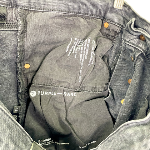 Purple Brand Faded Black Straight Leg Jeans 'Black' | US M 33"