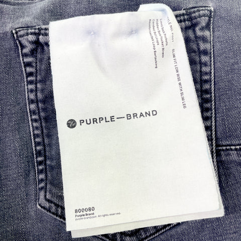 Purple Brand Faded Black Straight Leg Jeans 'Black' | US M 33"