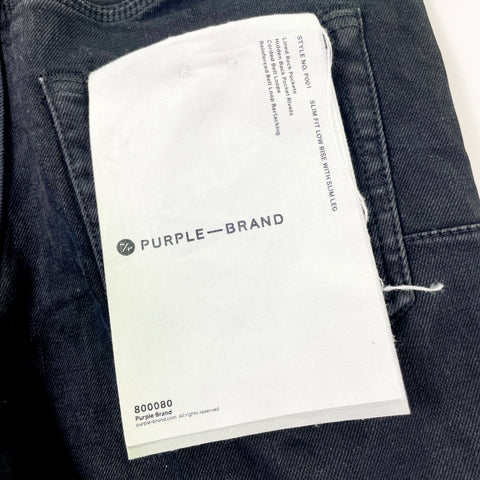 Purple Brand Skinny Jeans 'Black' | US M 28"