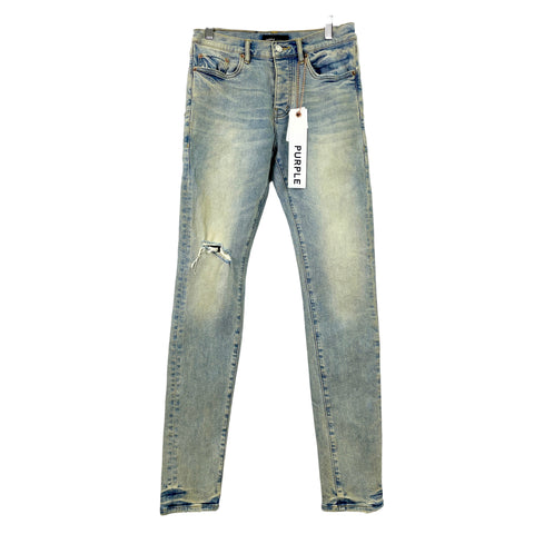 Purple Brand Light Dirty Wax Denim Jean 'Dirty Indigo' | US M 28"