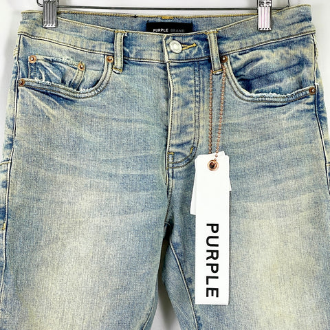 Purple Brand Light Dirty Wax Denim Jean 'Dirty Indigo' | US M 28"