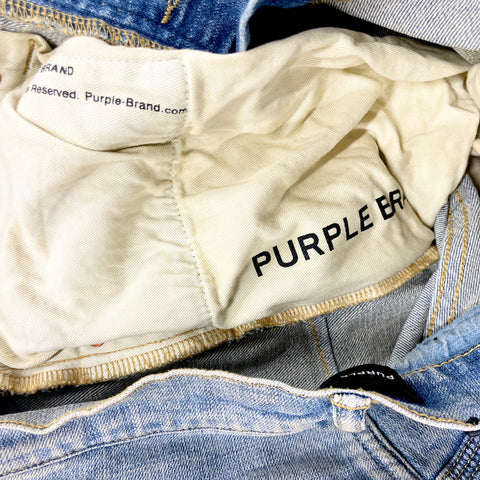Purple Brand Light Dirty Wax Denim Jean 'Dirty Indigo' | US M 28"
