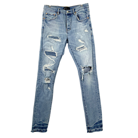 Purple Brand Low Rise Skinny Jeans 'Light Indigo' | US M 32"