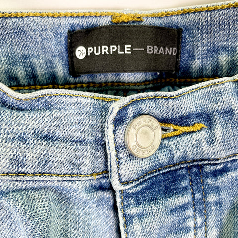 Purple Brand Low Rise Skinny Jeans 'Light Indigo' | US M 32"