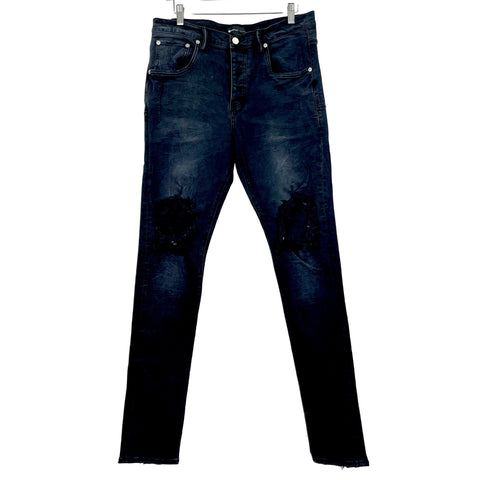 Purple Brand Wash Blowout Jeans 'Black' | US M 36"
