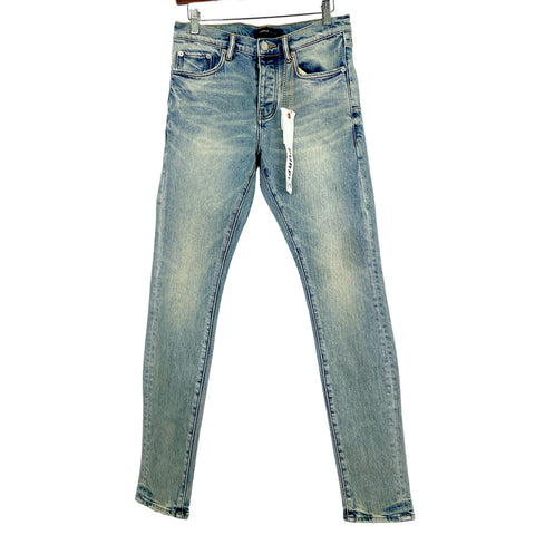 Purple Brand Skinny Faded Blue Jeans 'Clay Indigo' | US M 30"