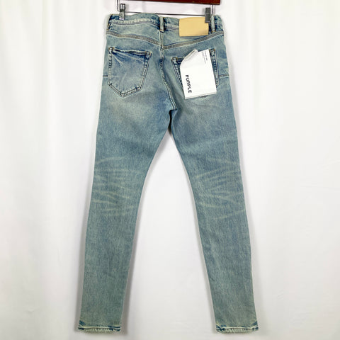 Purple Brand Skinny Faded Blue Jeans 'Clay Indigo' | US M 30"