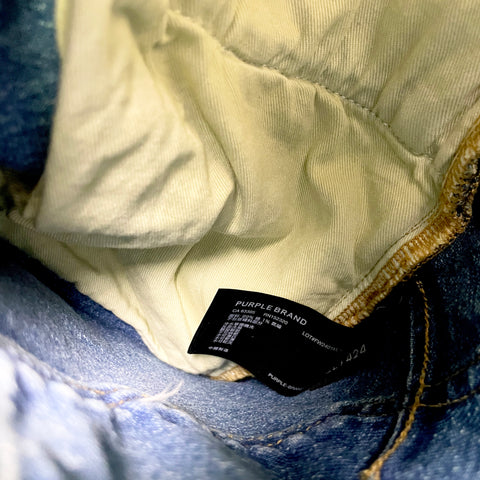 Purple Brand Skinny Faded Blue Jeans 'Clay Indigo' | US M 30"