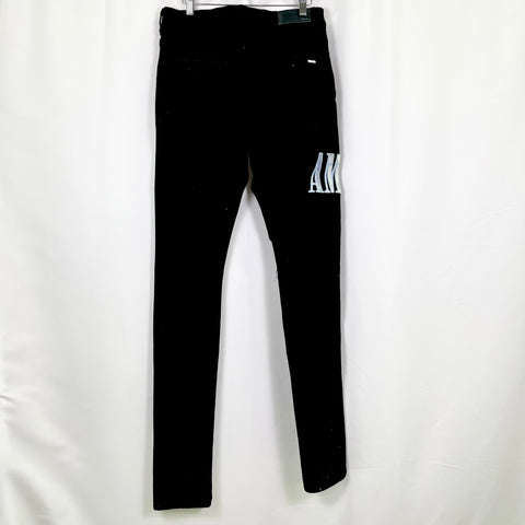 Amiri Spell-Out Jeans 'Black' | US M 33"