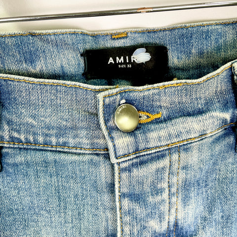 Amiri X Wes Lang Reaper Logo Jeans 'Dirty Indigo' | US M 33"