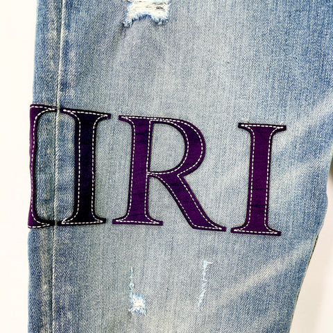 Amiri Serif Purple Logo Jean 'Clay Indigo' | US M 33"