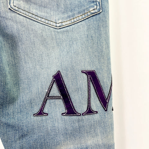 Amiri Serif Purple Logo Jean 'Clay Indigo' | US M 33"