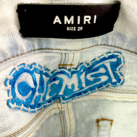 Amiri Chemist Star Stretch Jeans 'Light Blue' | US M 29"