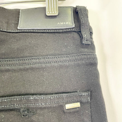 Amiri MX 1 Distressed Rubber Patch Jean 'Black' | US M 36"