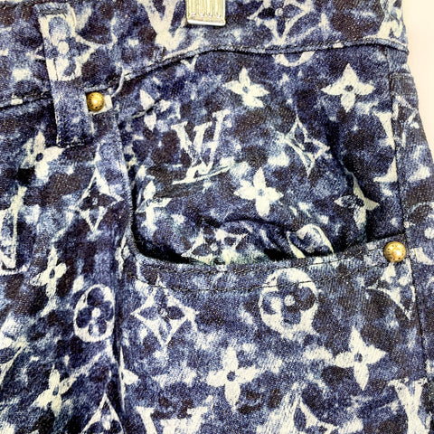 Louis Vuitton Monogram Jeans 'LV Logo Print' | US M 36"