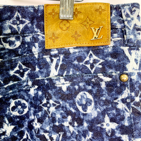 Louis Vuitton Monogram Jeans 'LV Logo Print' | US M 36"