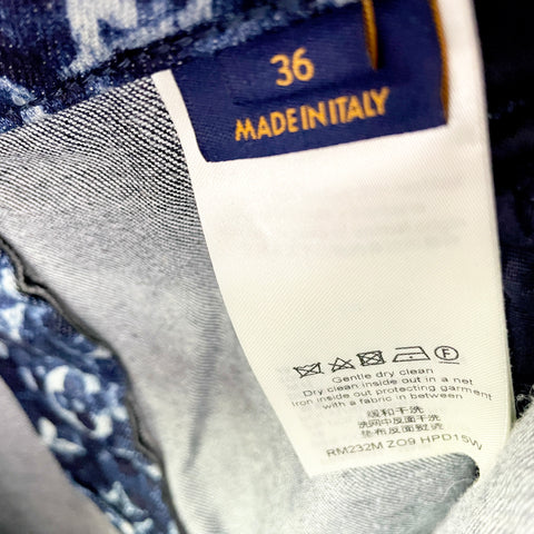 Louis Vuitton Monogram Jeans 'LV Logo Print' | US M 36"