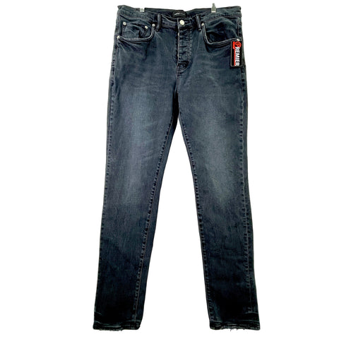 Purple Brand Faded Black Straight Leg Jeans 'Black' | US M 33"