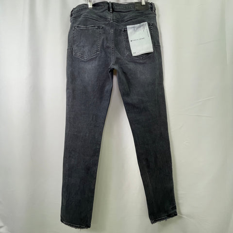 Purple Brand Faded Black Straight Leg Jeans 'Black' | US M 33"