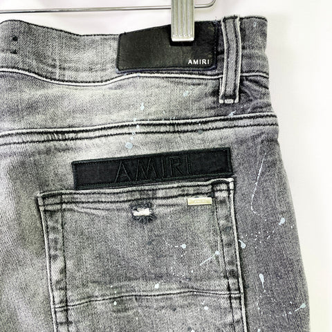 Amiri Military Patch Jeans 'Grey Black' | US M 32"